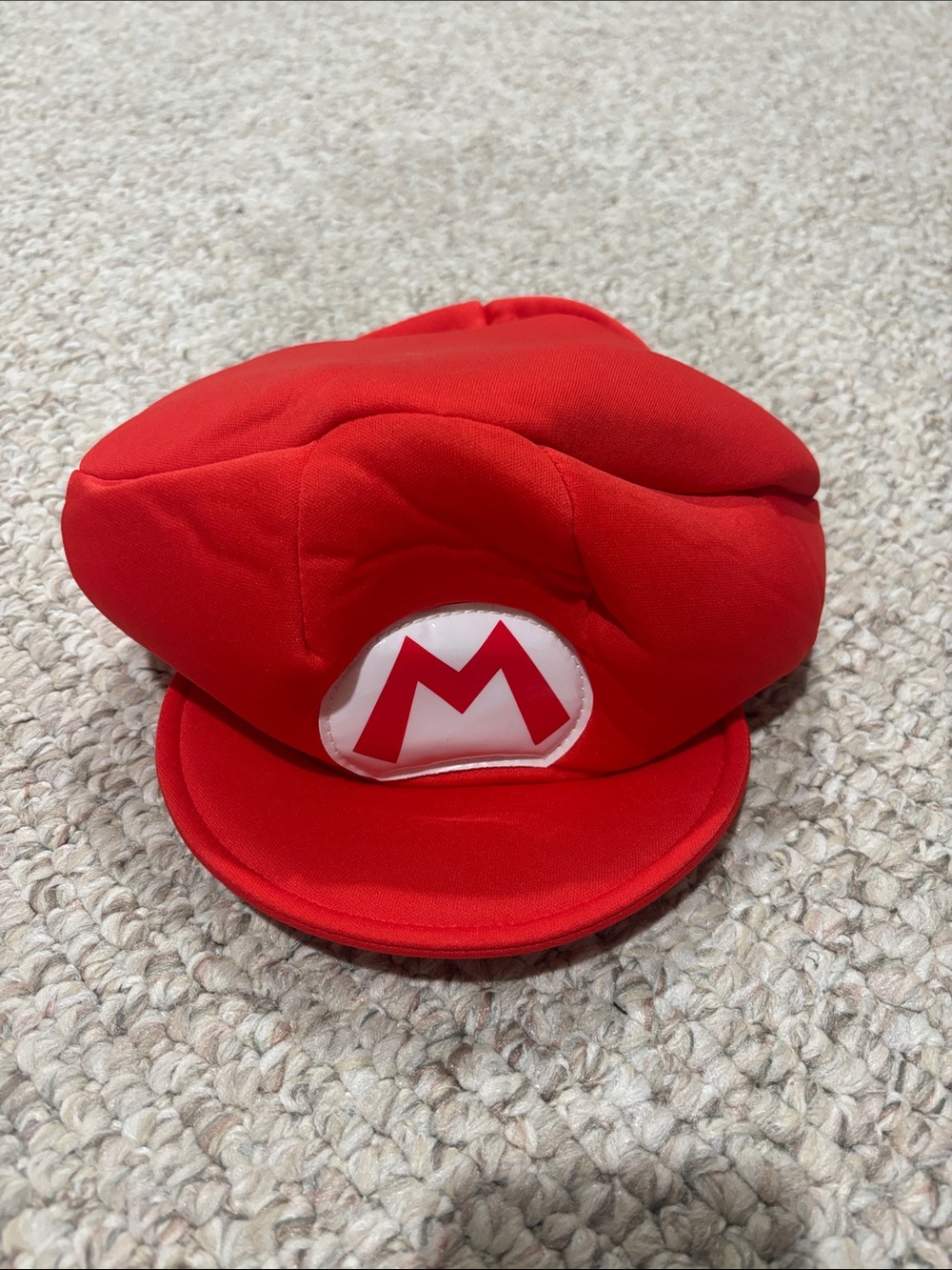 Amazon Red Kids Hat with White & Red M Emblem